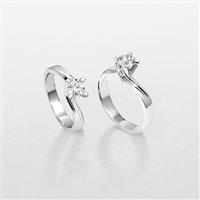 Anello Giorgio Visconti Donna in Oro bianco Diamante AB8380K/0.71